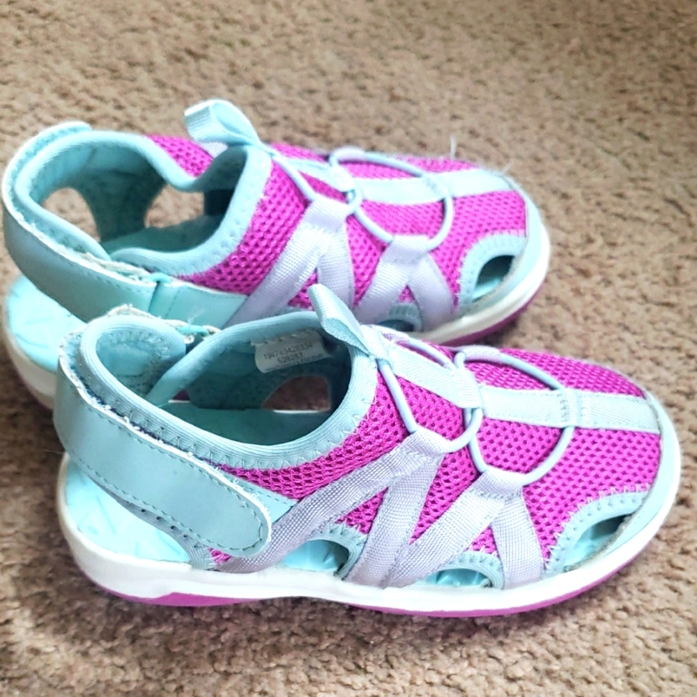 Kids Lands End Pink and Blue Watershoes